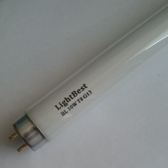 Лампа ультрафиолетовая, инсектицидная LightBest BL 10W T8 G13 355-385nm L=331mm (в ловушки насекомых) Лампа ультрафиолетовая, инсектицидная LightBest BL 10W T8 G13 355-385nm L=331mm (в ловушки насекомых)
