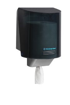Диспенсер настенный Kimberly-Clark для рулонов с центральной подачей, чёрный Диспенсер настенный Kimberly-Clark для рулонов с центральной подачей, чёрный